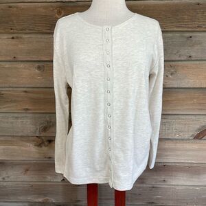 Passports Button Down Long Sleeve T-Shirt Size S EUC